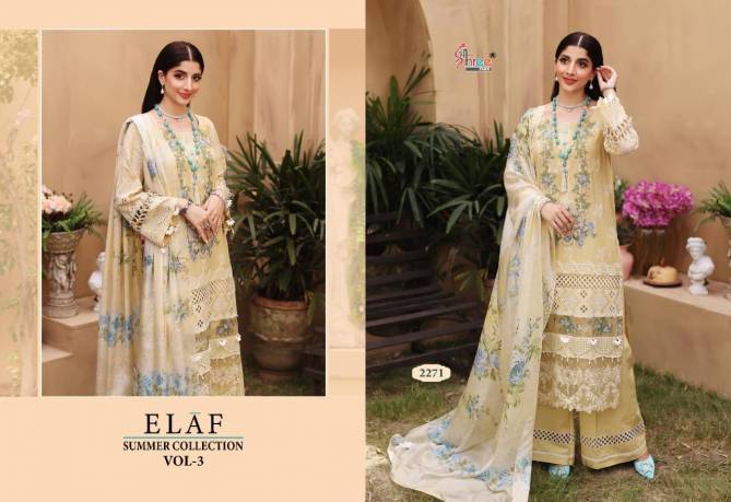Shree Elaf Summer Collection 3 Designer Fancy Ethnic WearPakistani Salwar Suits Collection